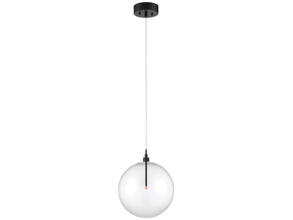 Meridian 1-Light Orb LED Pendant Light in Oil Rubbed Bronze