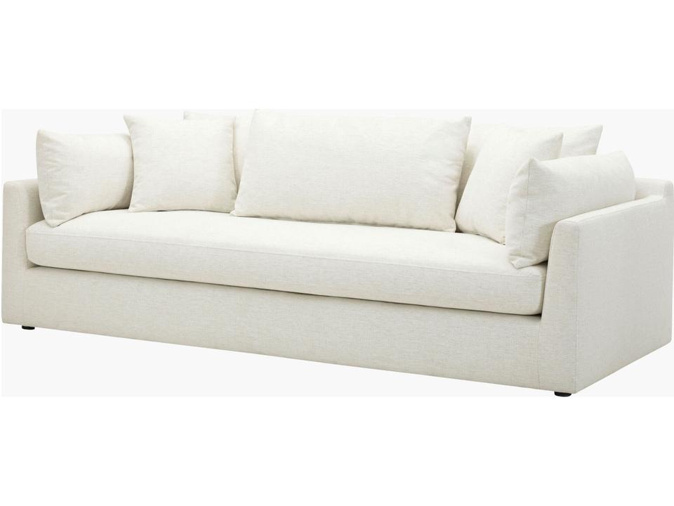 Capitola 3-Seat Polyester Linen Sofa with Plywood Base