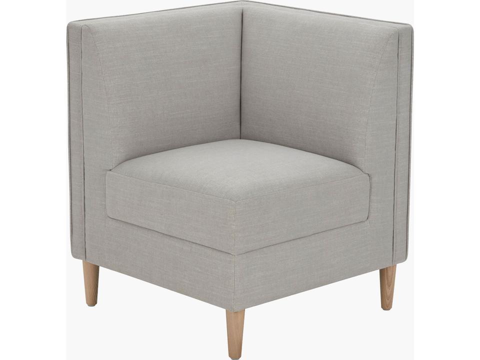 Stinson Upholstered Accent Chair in Light Gray Polyester Blend