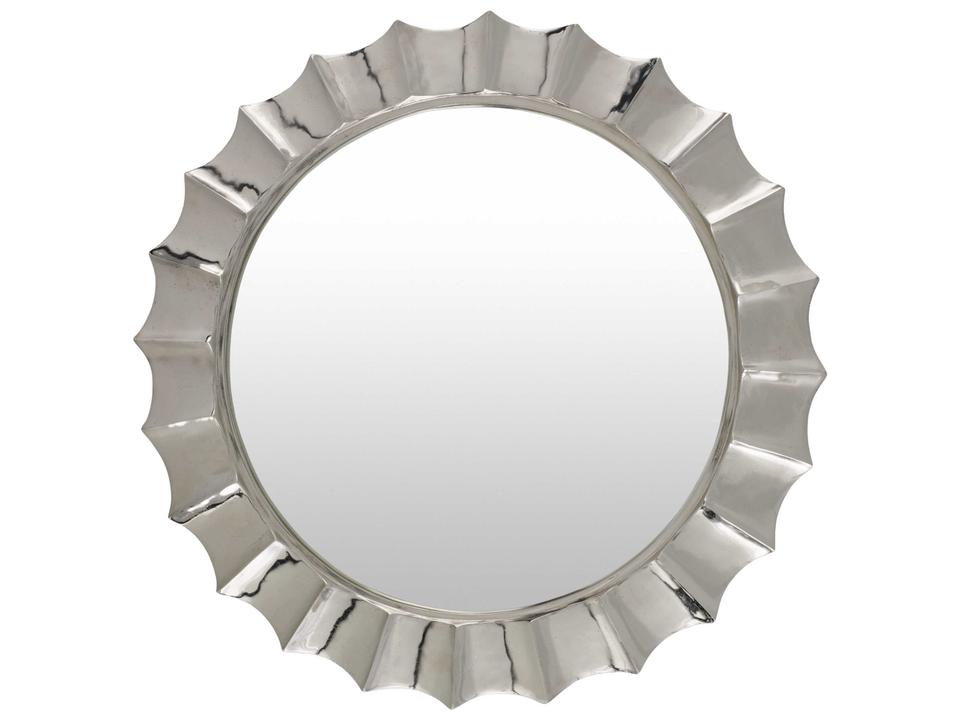Tejasvi EJA-001 35-Inch Mid-Century Modern Accent Mirror in Polished Nickel