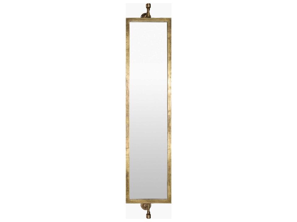 Emmeline 76-Inch Full Length Wall Mirror in Plated Gold Finish