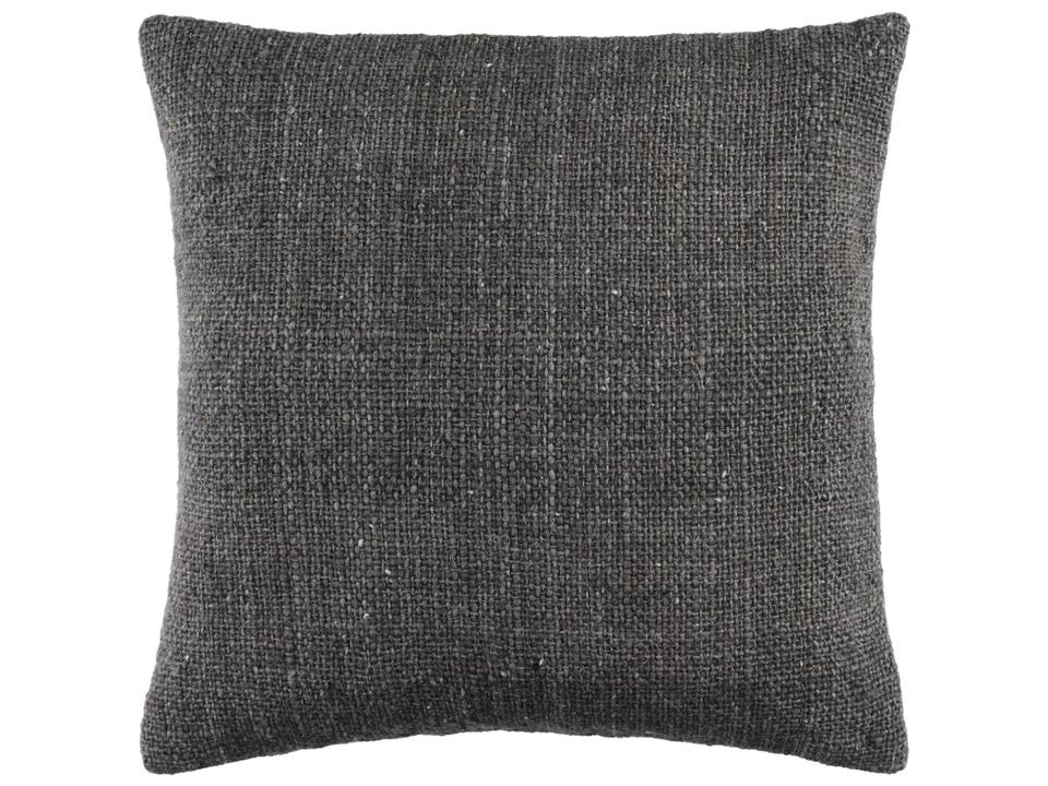 Gammie Wool Cotton Accent Pillow in Charcoal