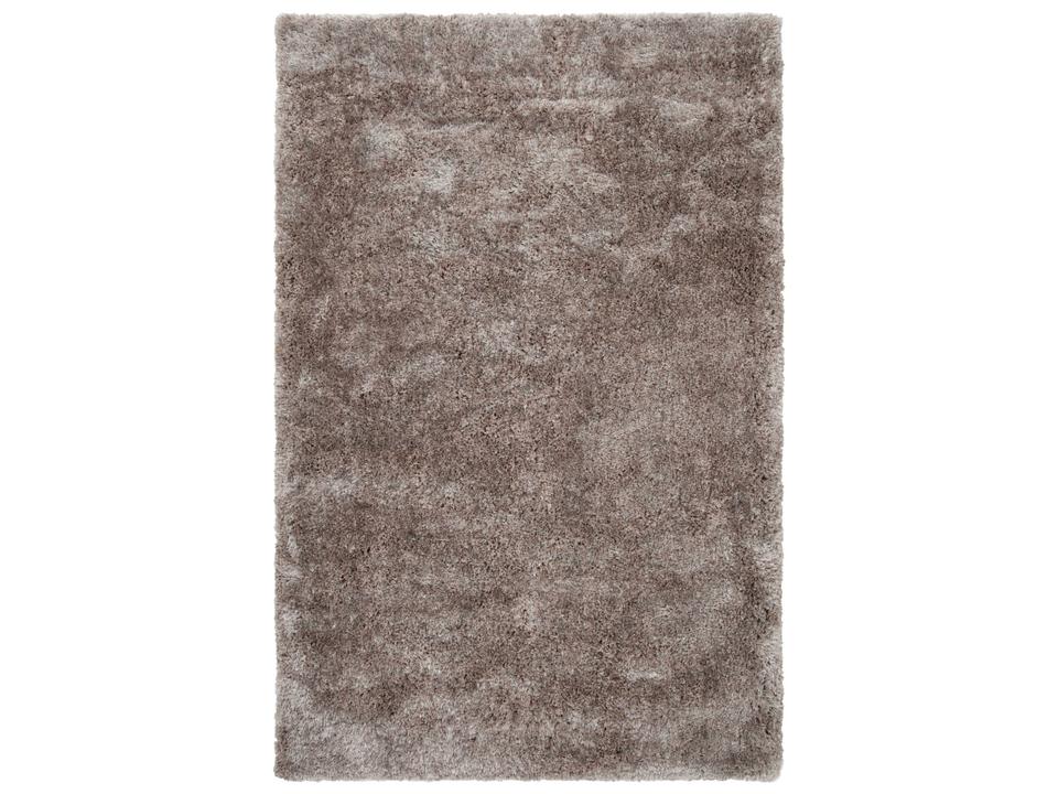 Grizzly Light Gray Hand Woven Polyester Shag Area Rug