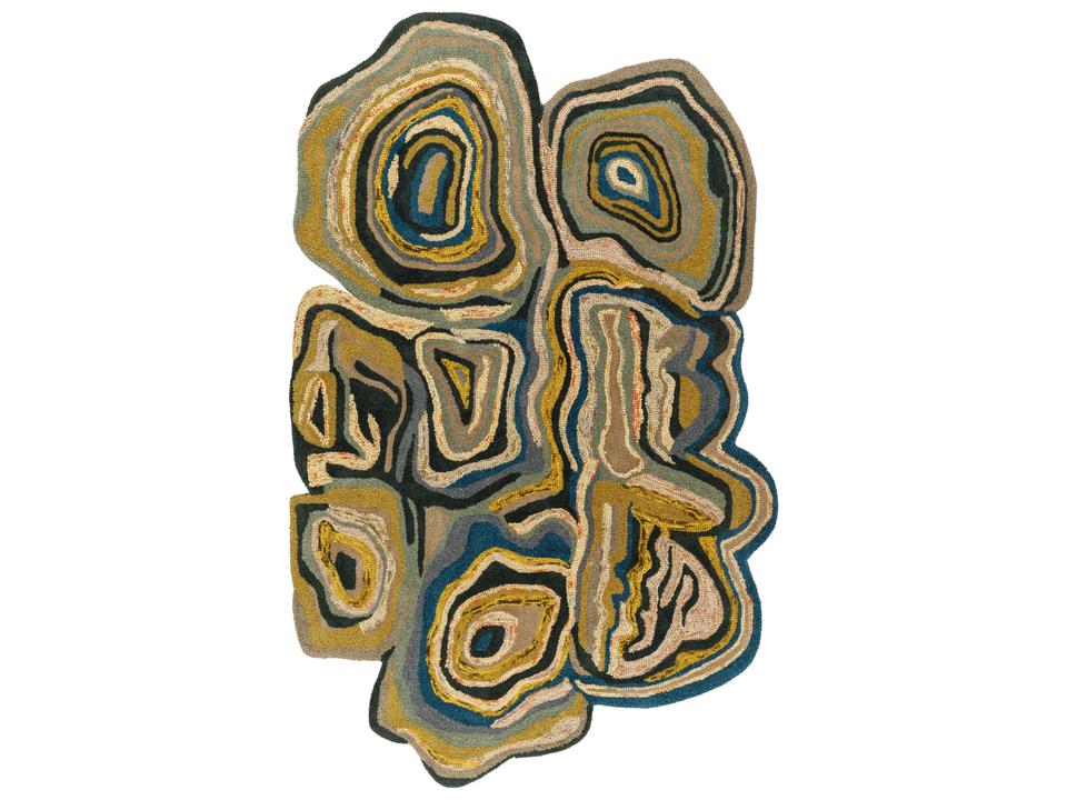 Gypsy Hand Tufted Wool Area Rug in Multicolor