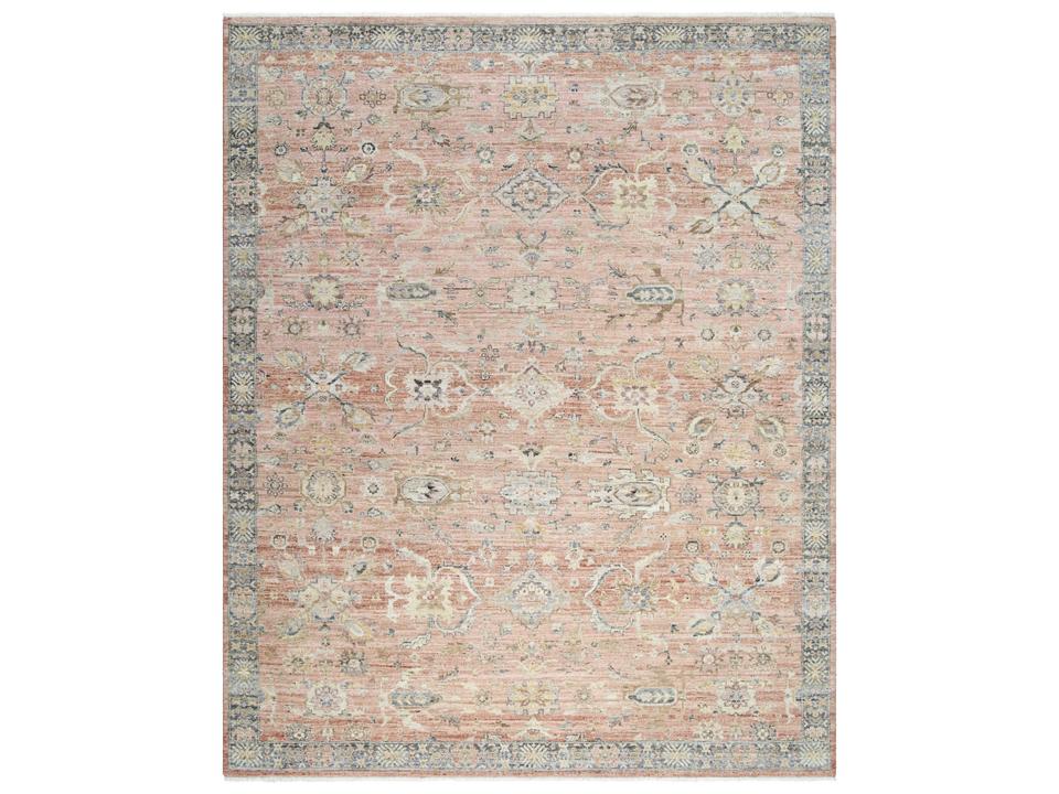 Khorasan Hand-Knotted Wool Area Rug with Fringe