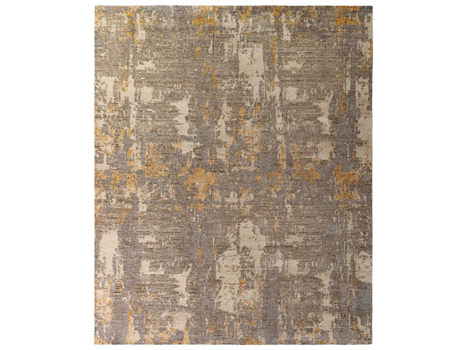 Kolkata Hand-Knotted Wool and Silk Area Rug