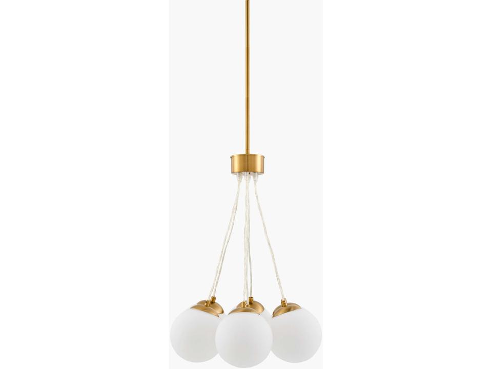 Liora 7-Light Brass Globe Chandelier