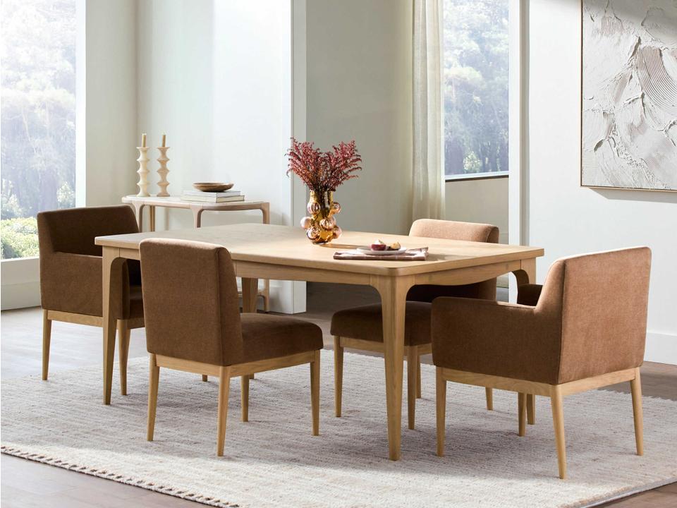 Becki Owens Oak Wood Mollie Dining Room Set