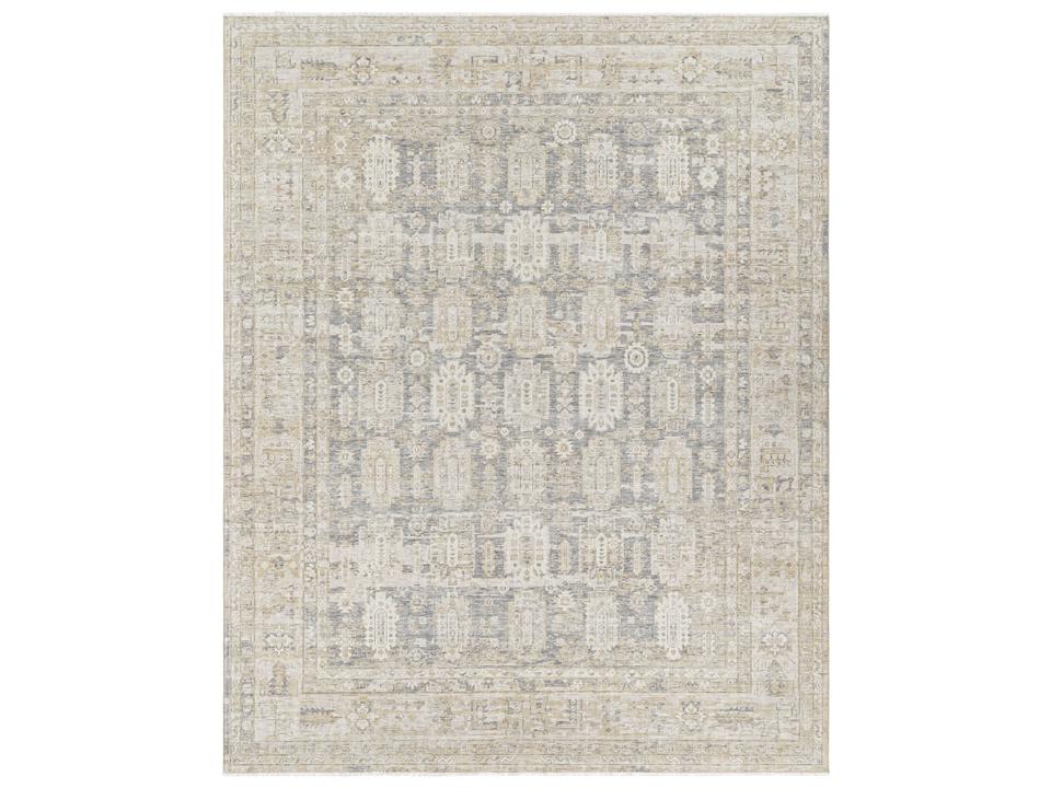 Once Upon a Time 100 Percent Wool Hand-Crafted Area Rug in Tan Gray