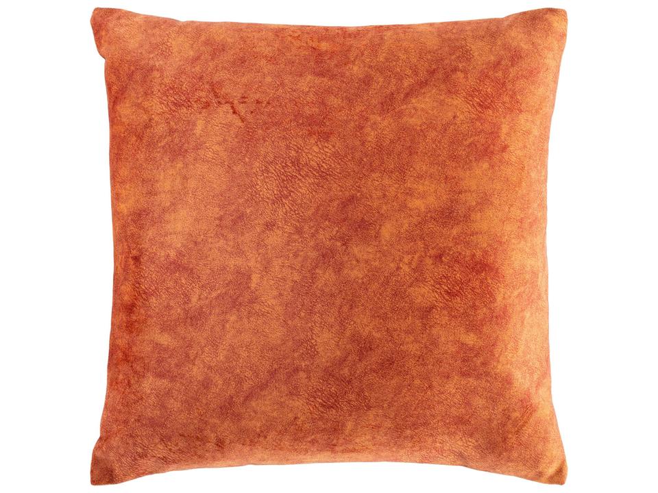 Collins Faux Suede Accent Pillow in Rust 20 x 20 Inch