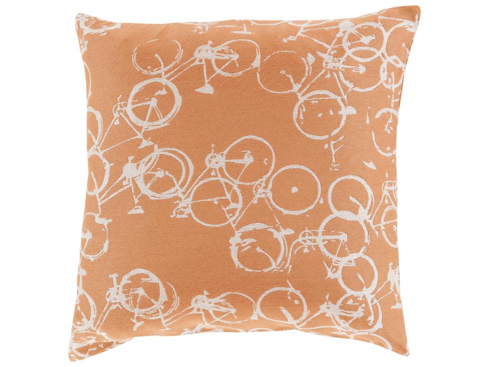 Pedal Power Cottage-Style Accent Pillow