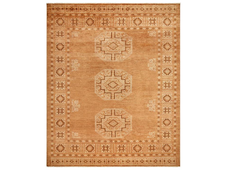 Riviera Hand-Knotted Wool and Cotton Rug with Fringe