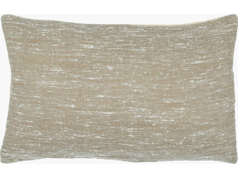 Romona Hand Woven Decorative Pillow in Cream and Tan