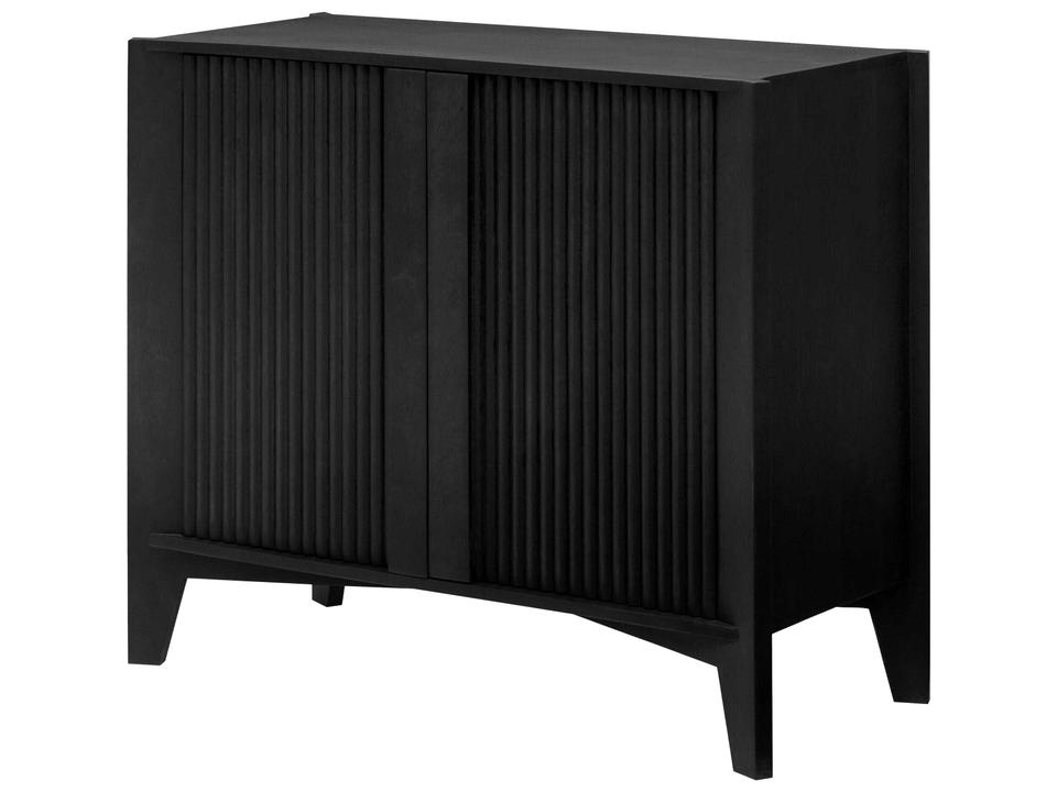 Ronan Modern Blackened Mango Wood Cabinet