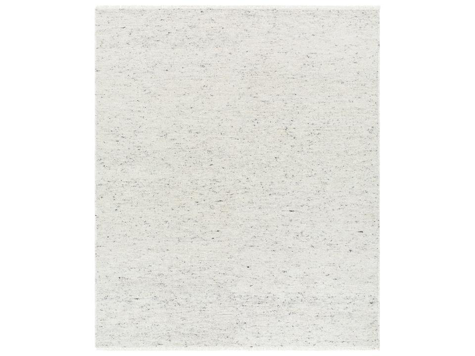 Saga Hand Woven Wool and Cotton Area Rug with Fringe