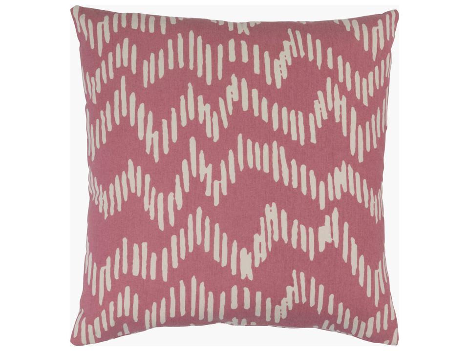 Somerset Accent Pillow in Light Beige and Rose