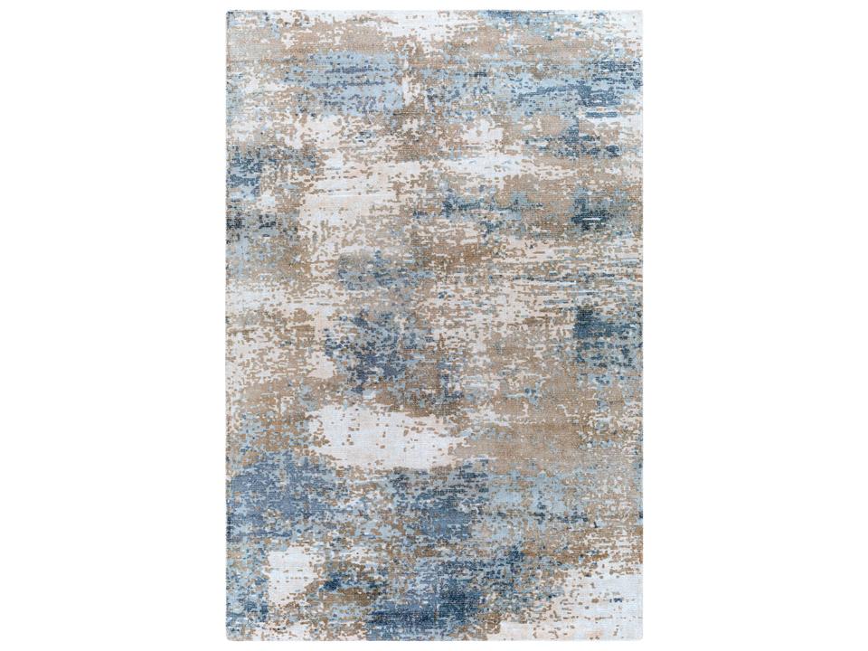 Wilson Area Rug Hand Loomed Wool Viscose Blend with Abstract Design