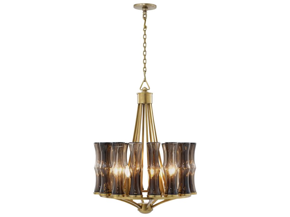 Ta Illuminations Gold Drum Chandelier