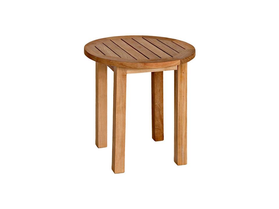 Canterbury Tall Round Teak Outdoor Side Table