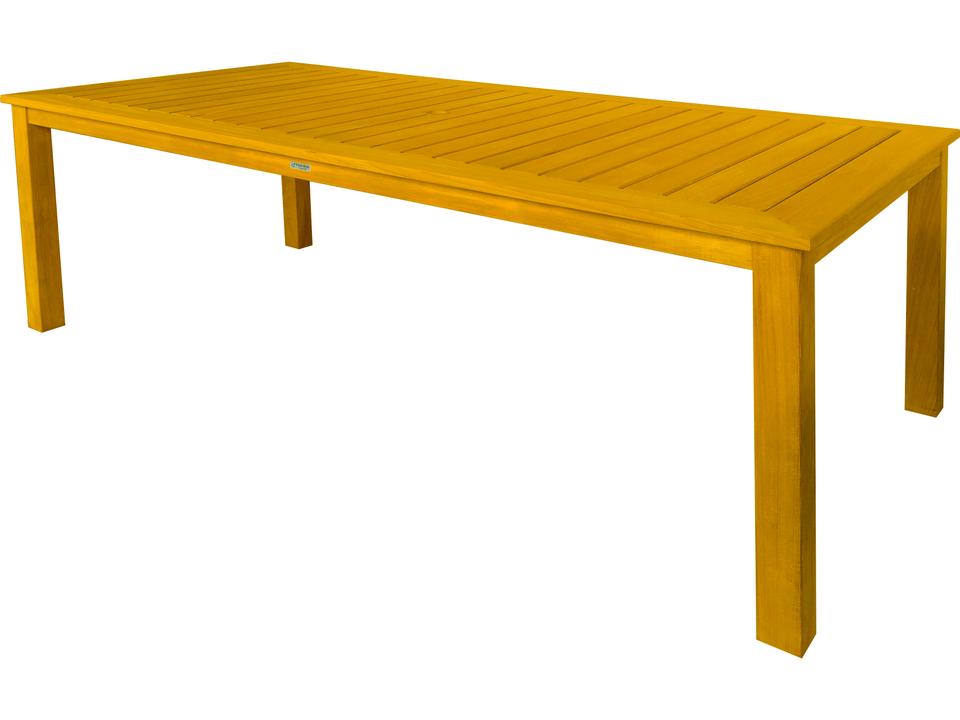Newport 86-Inch Rectangle Outdoor Dining Table in Natural Teak