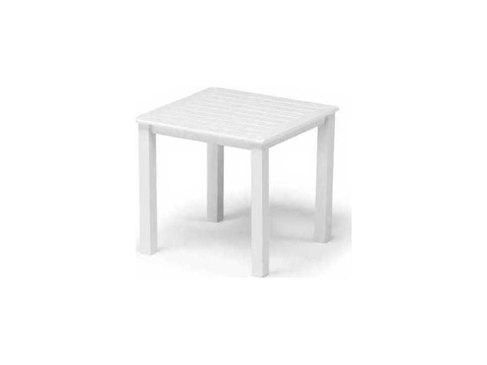 Rustic Polymer 21-Inch Square Marine Grade Polymer End Table