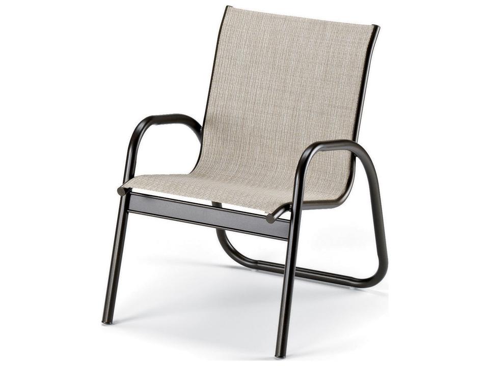 Gardenella Sling Aluminum Stackable Dining Arm Chair