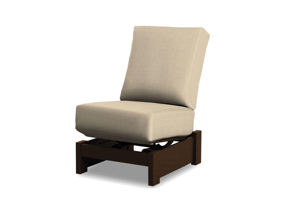 Leeward Cushion Hidden Motion Armless Sectional Chair