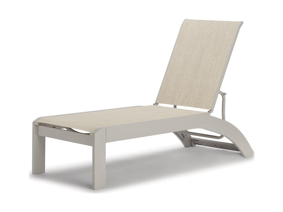 Dune Stacking Armless Chaise Lounge with Wheels