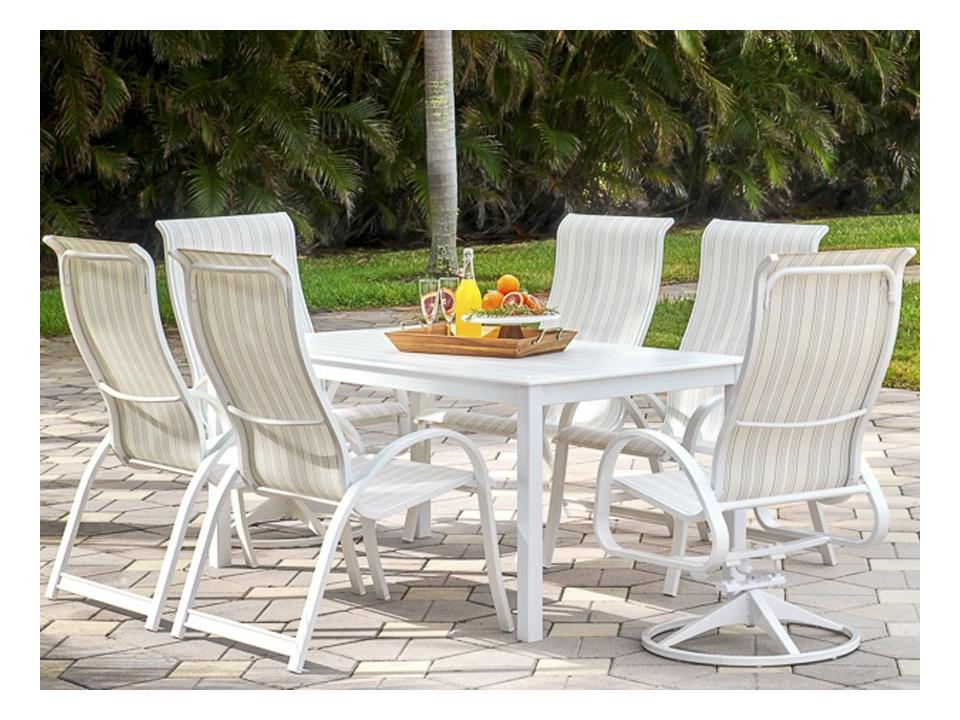 Aruba Ii Sling Aluminum Dining Set