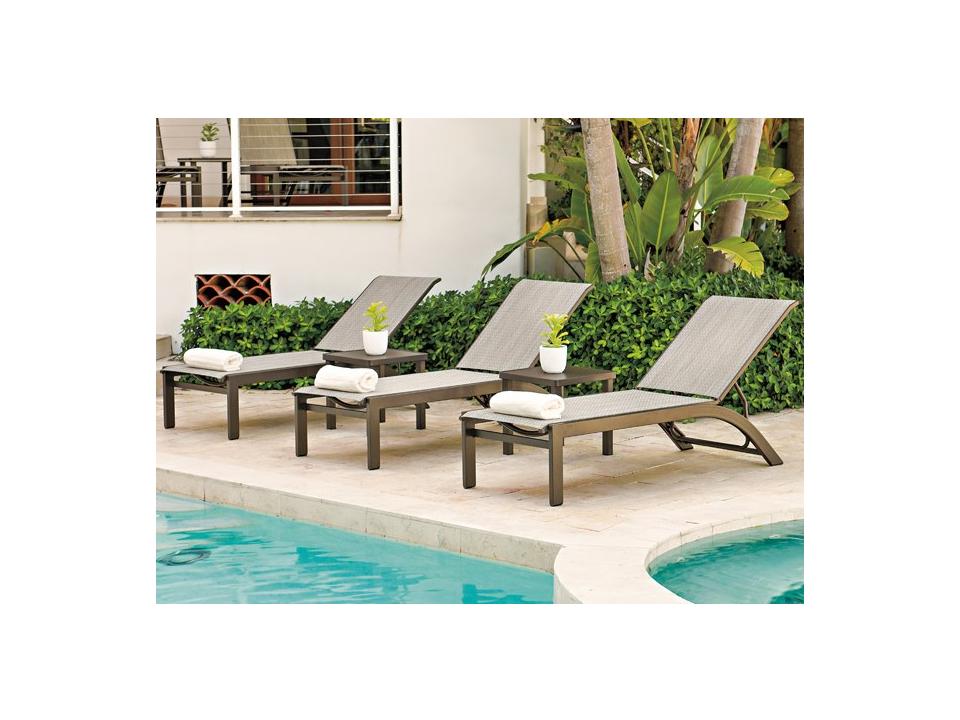 Kendall Sling Aluminum Lounge Set