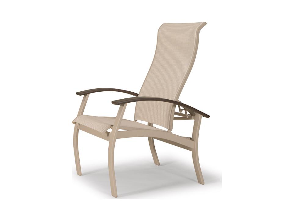 Belle Isle Sling Dining Chair Reclining Outdoor