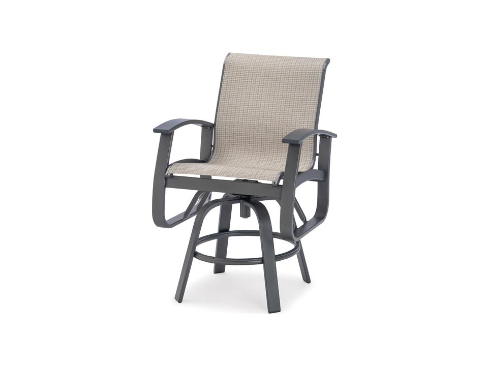 Belle Isle Sling Balcony Height Swivel Stool