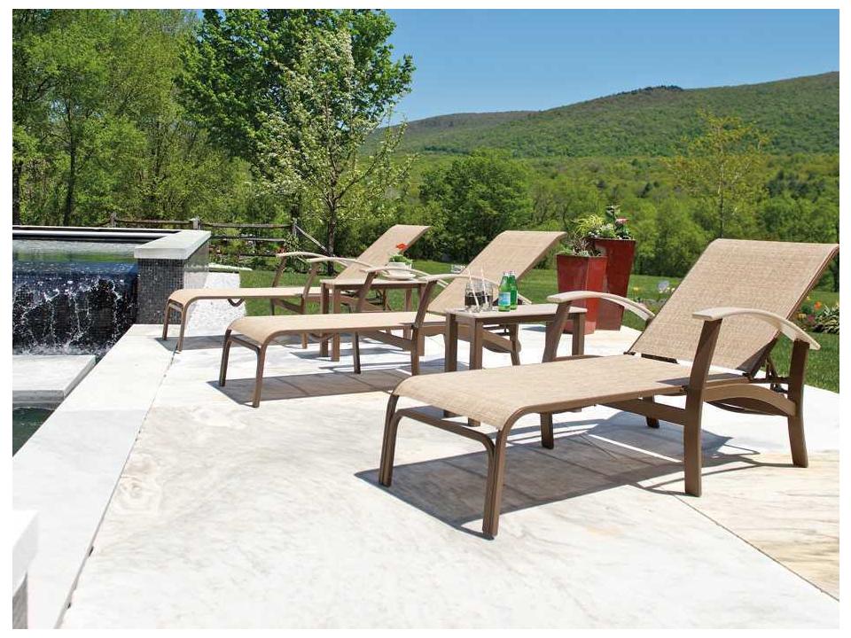 Belle Isle Sling Aluminum Patio Lounge Set