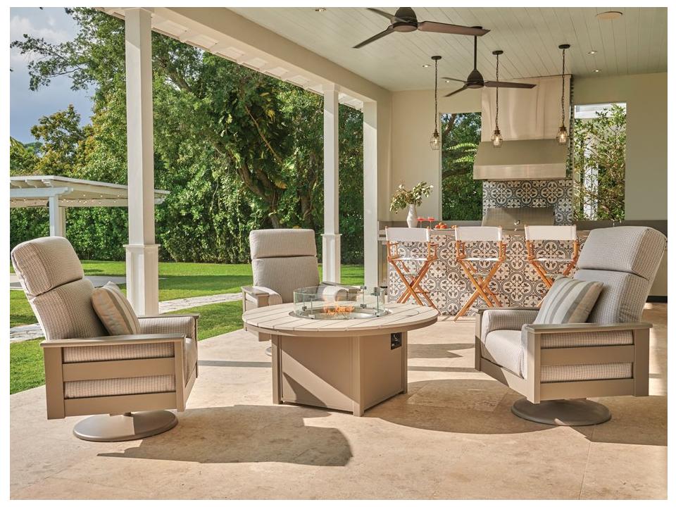 Leeward MGP Deep Seat Firepit Lounge Set