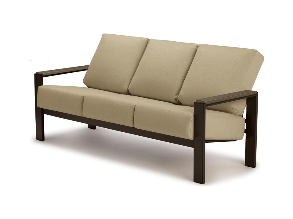Larssen Cushion Aluminum Sofa with Polymer Arms
