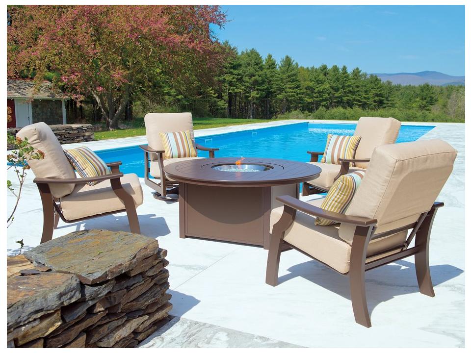 St. Catherine MGP Cushion Firepit Lounge Set