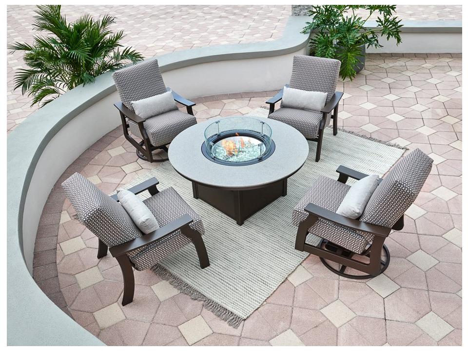 St. Catherine MGP Cushion Firepit Lounge Set