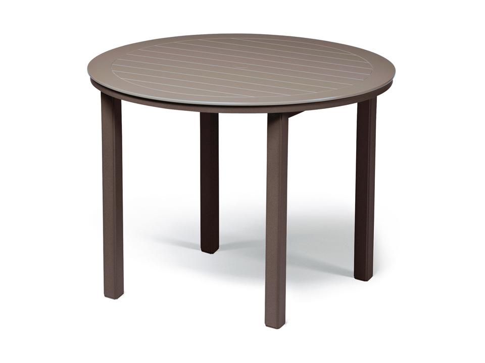 Marine Grade Polymer Round Outdoor Bar Table with Umbrella Hole