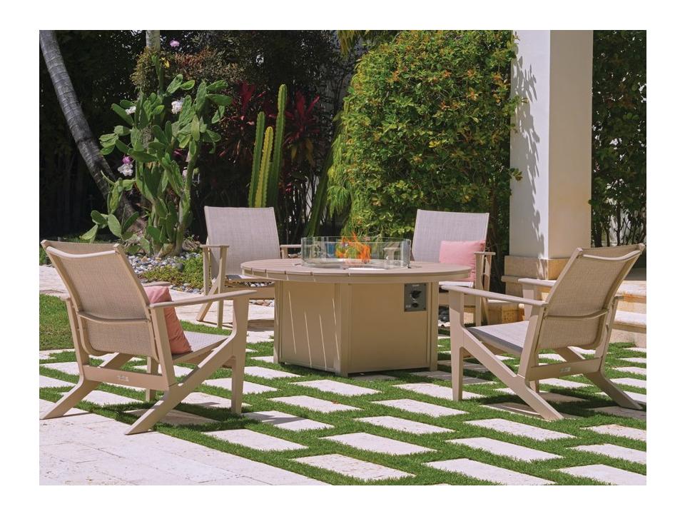 Wexler Sling Recycled Plastic Lounge Set