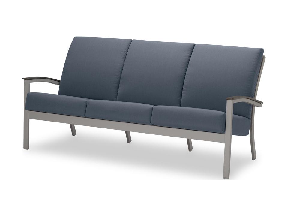 Bazza Cushion Three-Seat Sofa with Polymer Arms