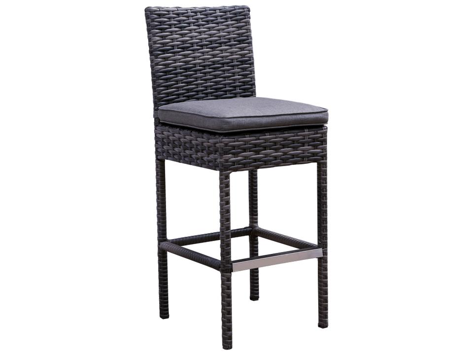 Bora Bora Wicker Rattan Bar Chair with Olefin Cushion