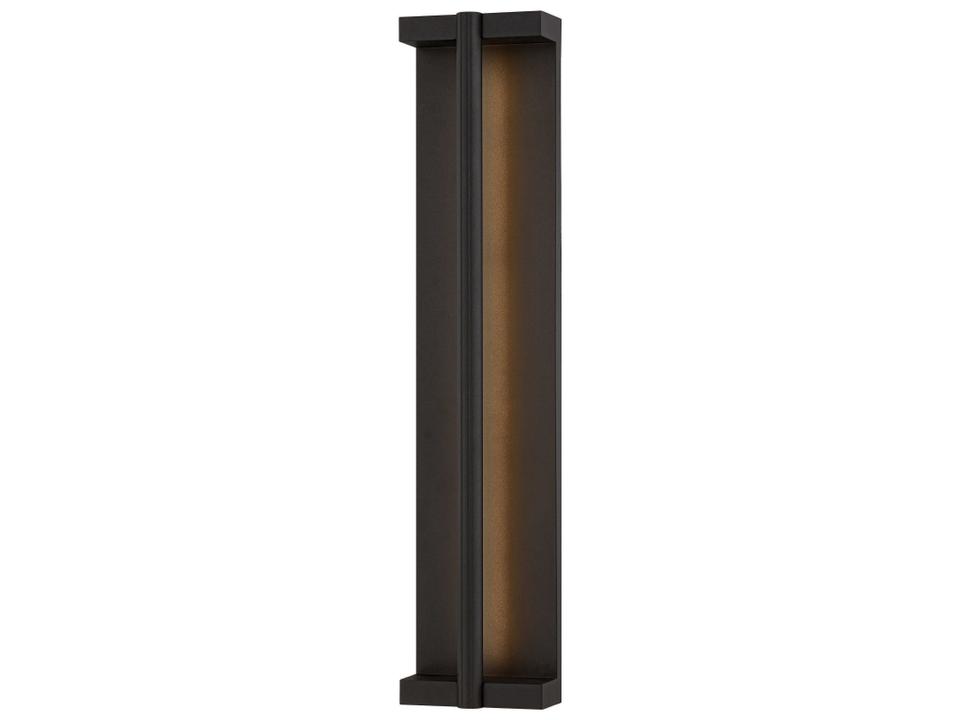 Calla LED Outdoor Wall Sconce in Texture Black and Acrylic