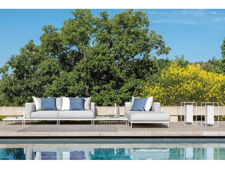Cleosoft Aluminum Sectional Lounge Set