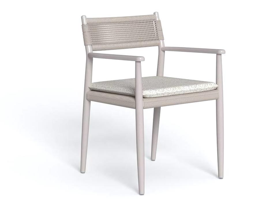 Dolcevita Aluminum Dining Arm Chair