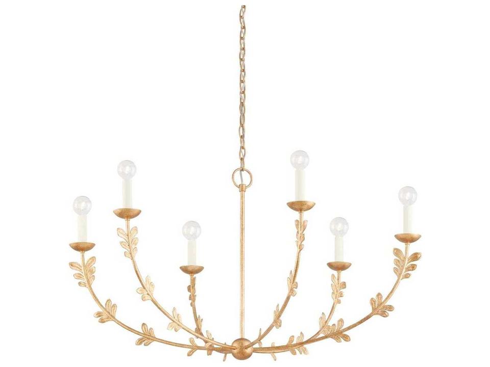 Florian Chandelier in Vintage Gold Leaf