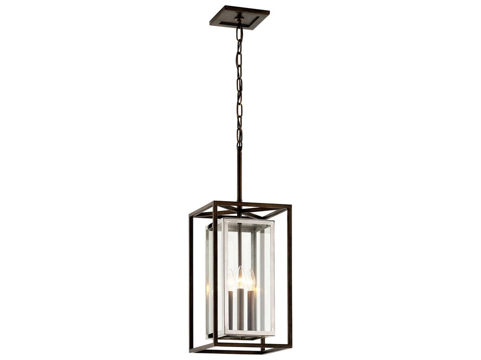 Morgan Outdoor Pendant Light 3-Light Bronze Stainless Steel