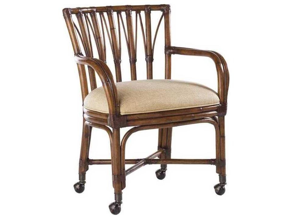 Island Estate Samba Upholstered Game Chair with Casters in Golden Sand