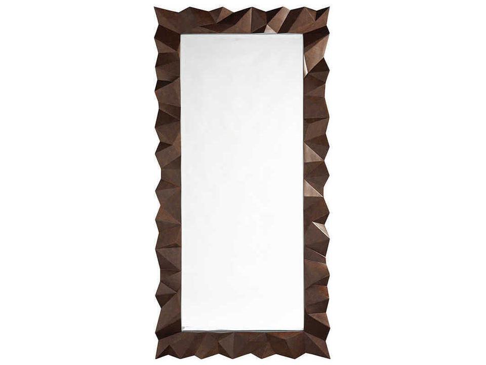 Los Altos Atherton Rectangular Floor Mirror Aged Bronze Finish