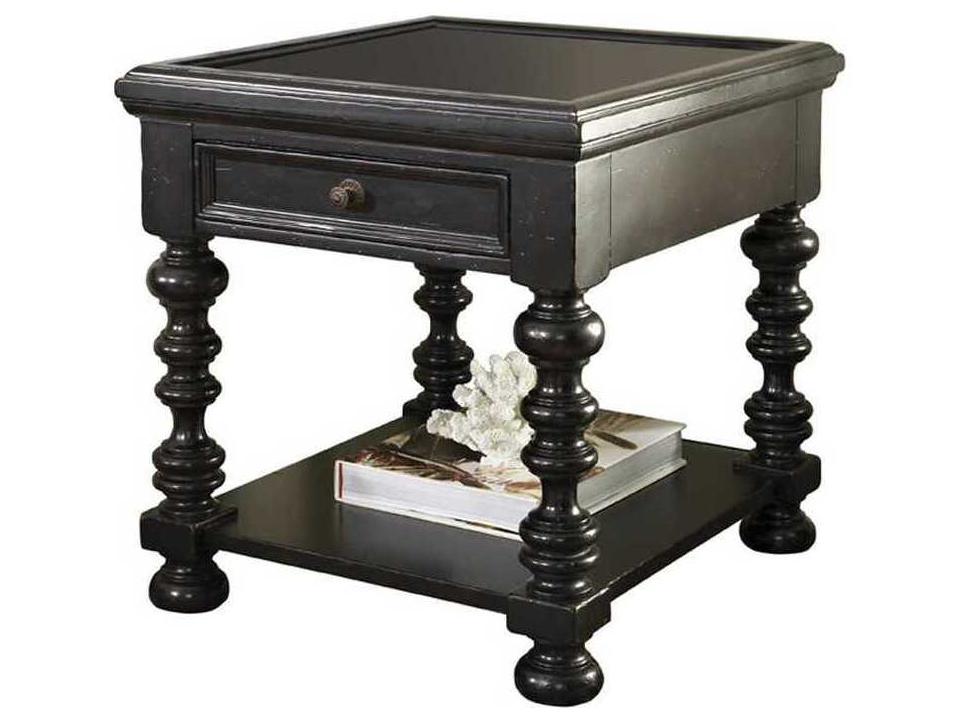Kingstown Explorer End Table in Tamarind Black Finish