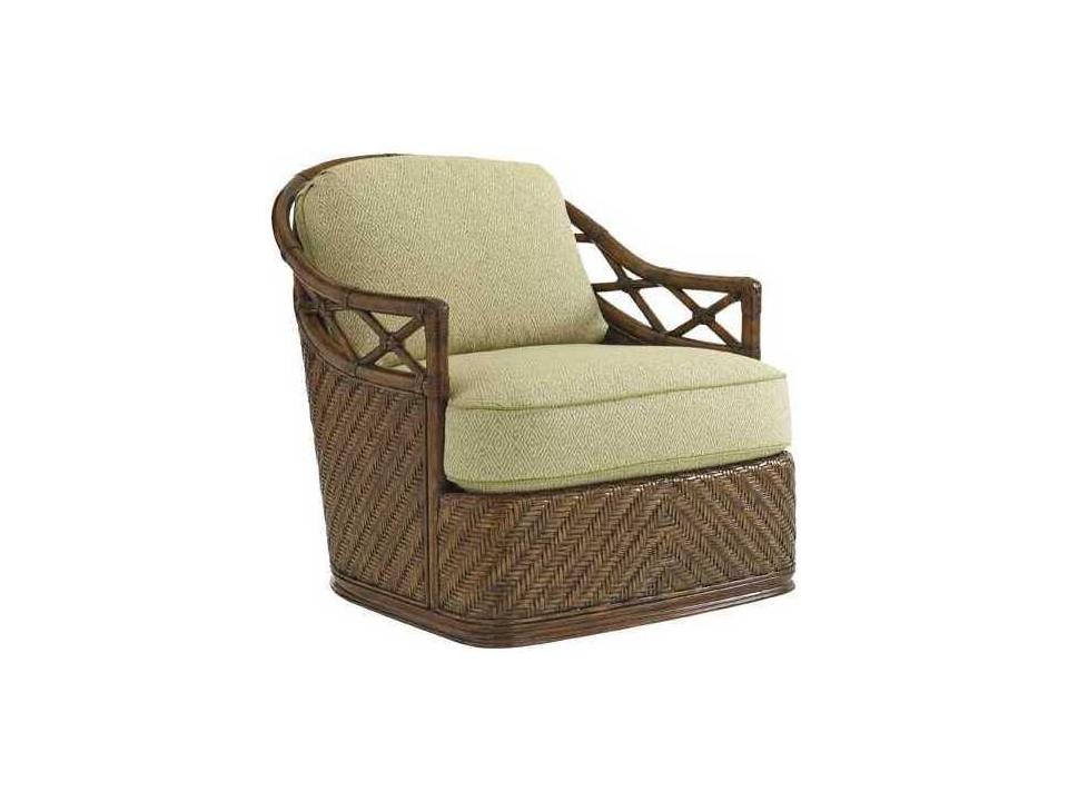 Bali Hai Diamond Cove Swivel Accent Chair Upholstered